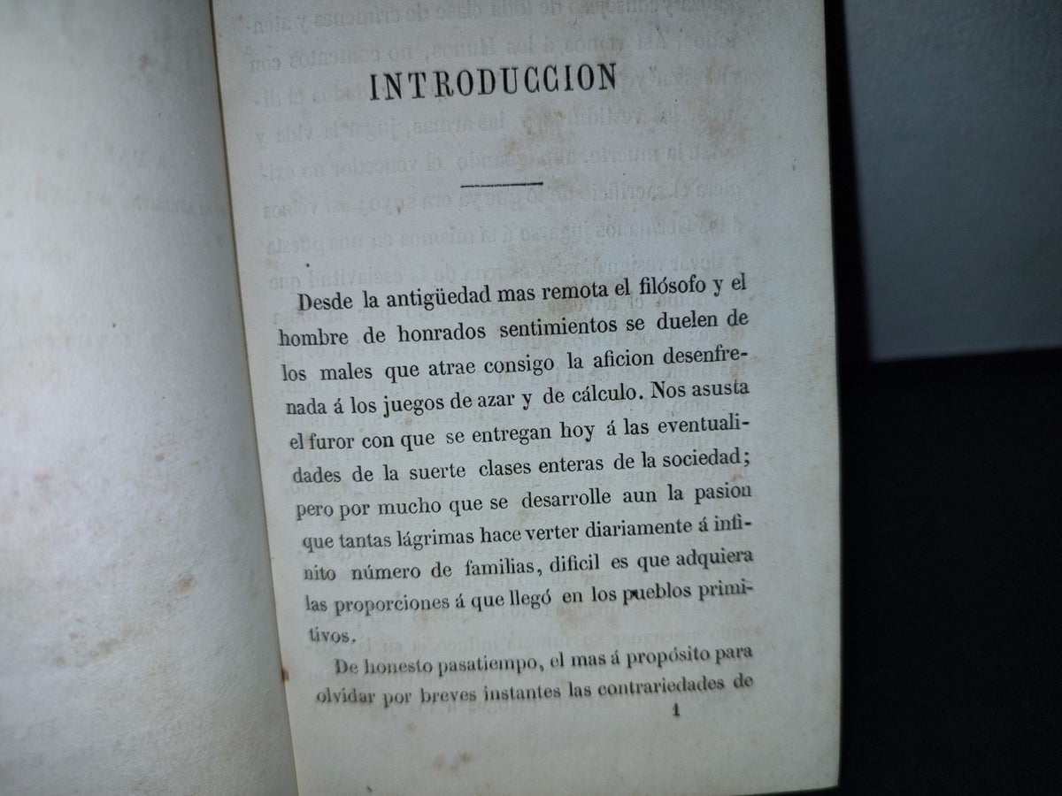 60- Manual De Juegos. Comprendiendo A Más De Los Naipes, Ajedrez, Billar... Carlos De Pravia - 1859