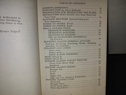 197- Stick Fighting For Self-Defense: Yawara, Aikido, Cane, Police Club, Quarter-Staff By Bruce Tegner - First Edition, January 1966