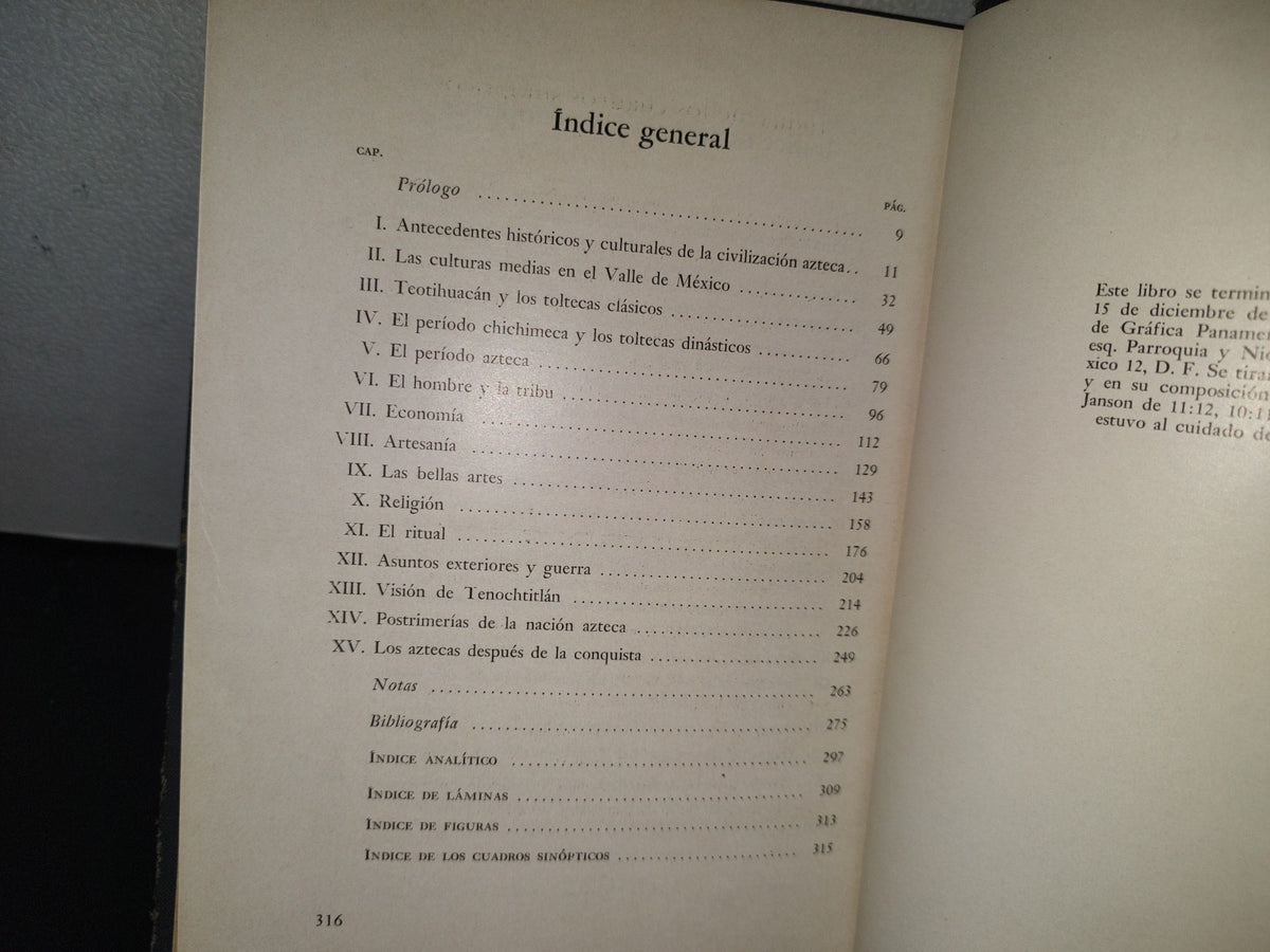 84- La Civilización Azteca - George C. Vaillant. Fondo De Cultura Económica - 2A. Ed. 1955