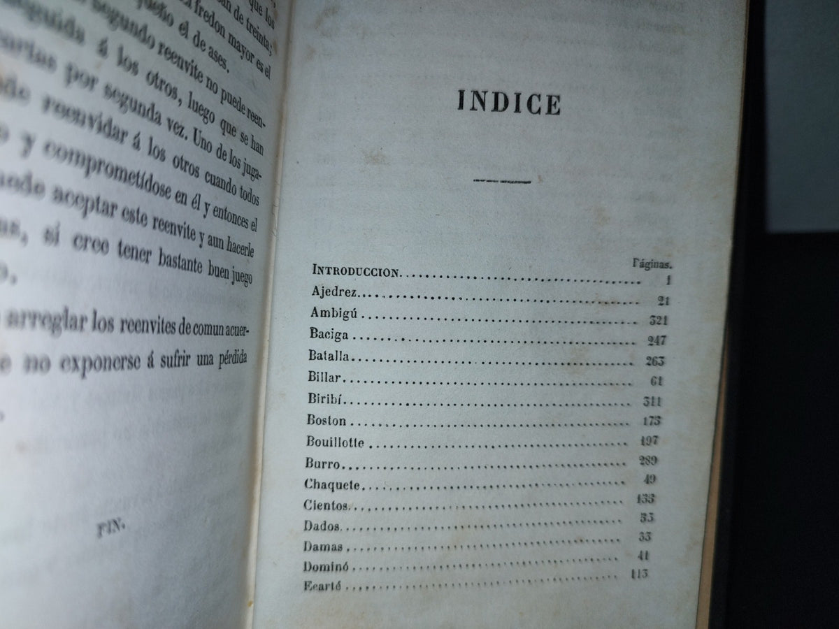 60- Manual De Juegos. Comprendiendo A Más De Los Naipes, Ajedrez, Billar... Carlos De Pravia - 1859