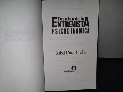 215- Técnica De La Entrevista Psicodinámica - Isabel Díaz Portillo