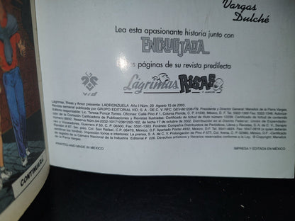 124- Lo Mejor De Lágrimas Y Risas Presenta Ladronzuela - Año I, No. 20, Agosto 2003