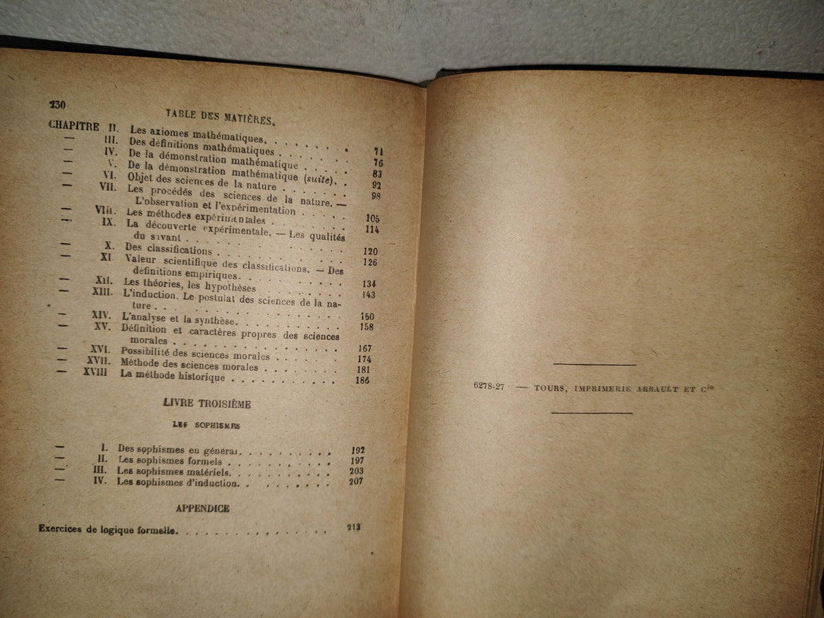198- Logique - Louis Liard - Paris. Masson Et Ci. Éditeurs - 1927