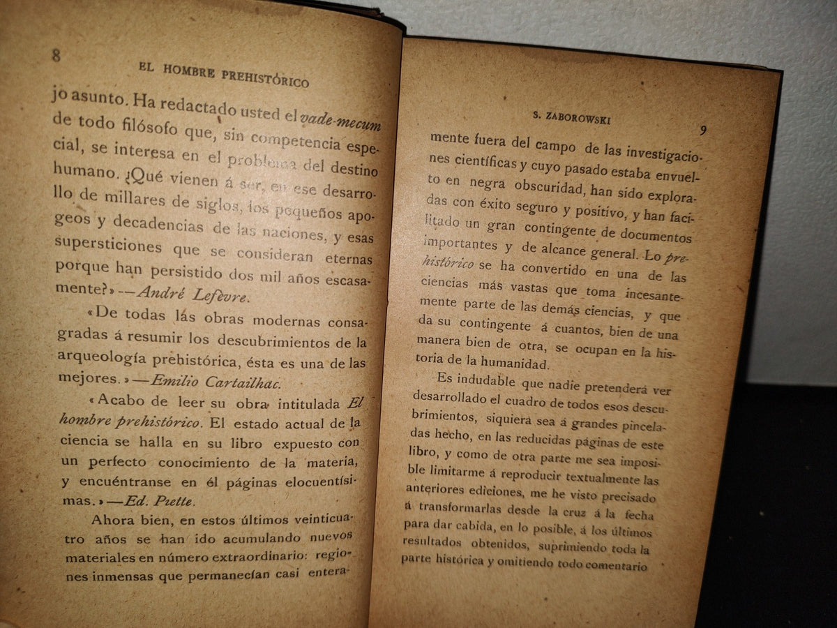 63- El Hombre Prehistórico - S. Zaborowski - Casa Editorial Maucci, 1902