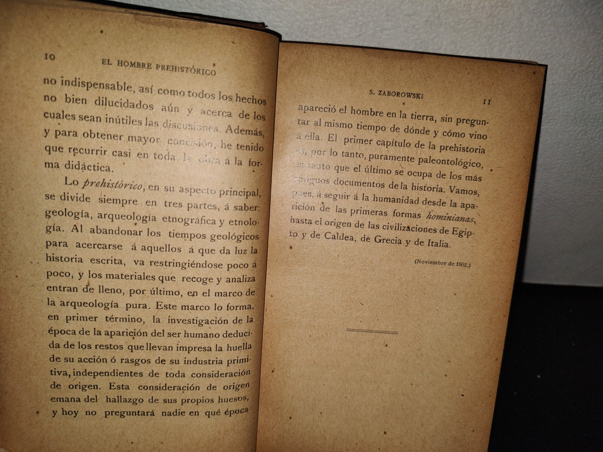 63- El Hombre Prehistórico - S. Zaborowski - Casa Editorial Maucci, 1902