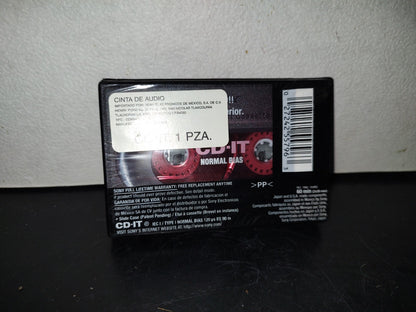 A6- Casete Sony Nuevo Virgen De 60 Minutos. Slide Case - 90'S