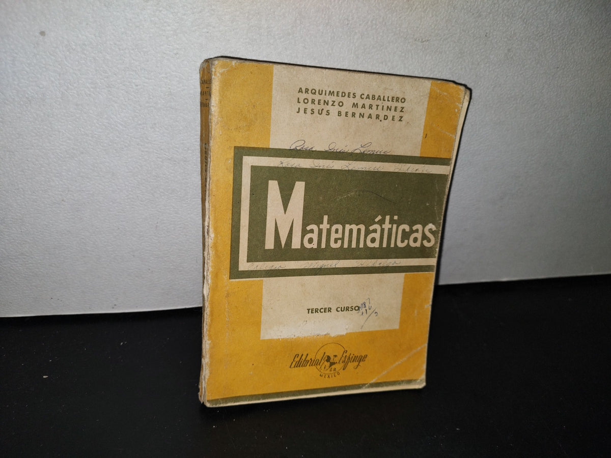 192- Matemáticas. Tercer Curso - Arquímedes Caballero