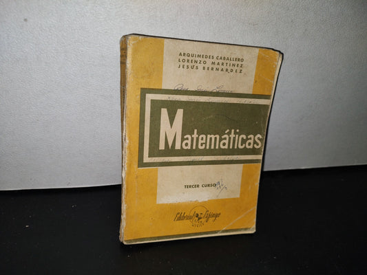 192- Matemáticas. Tercer Curso - Arquímedes Caballero