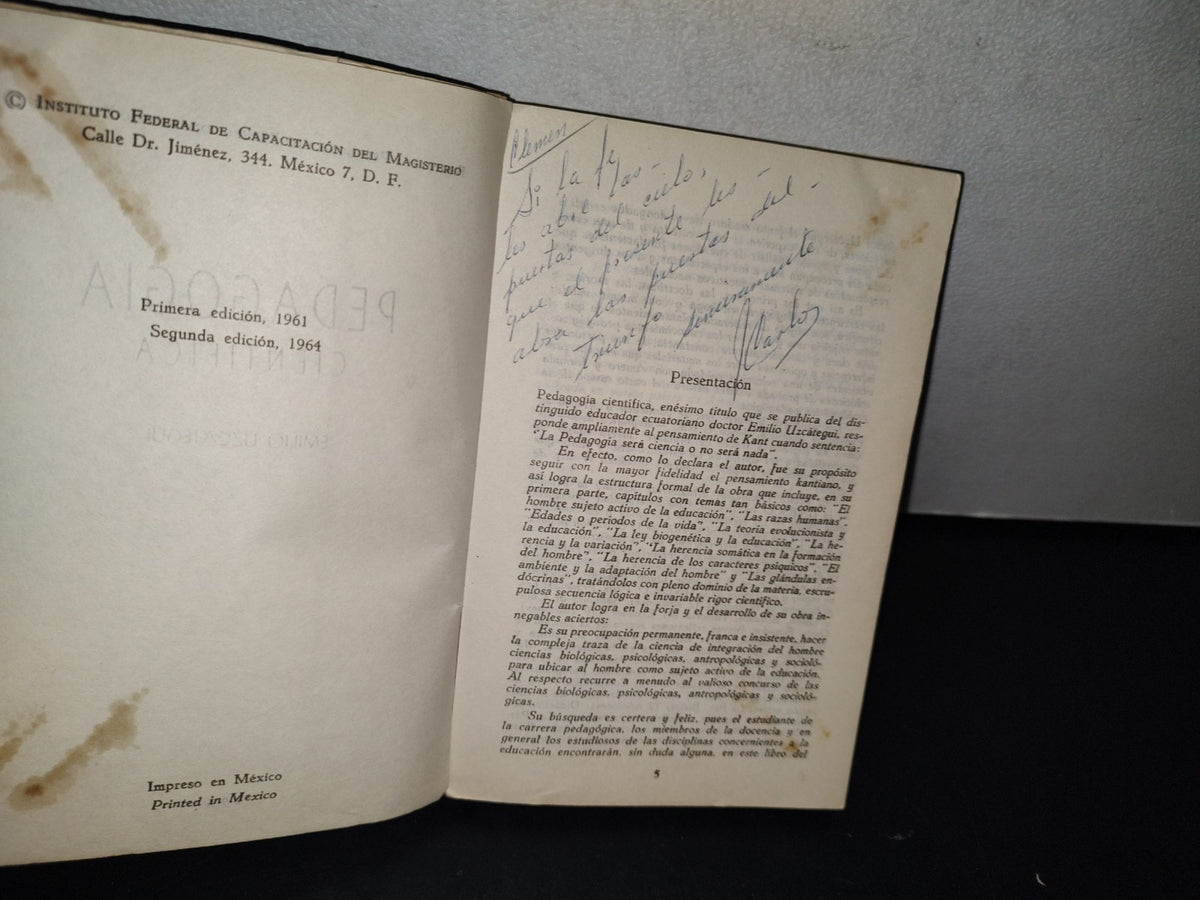 195- Pedagogía Científica - Emilio Uzcategui - Secretaría De Educación Pública - 1964