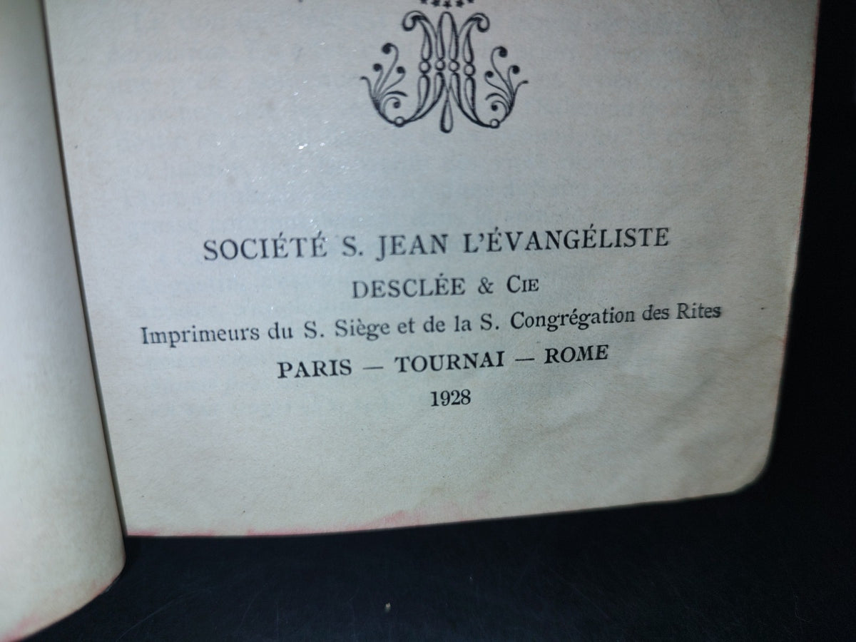 166- Francés. Le Directoire De La Solide Piété À L'Usage Des Petits Frères De Marie - 1928