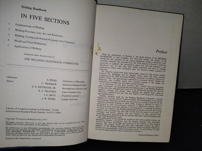 174- Manual De Soldadura / Welding Handbook. Section 5. Applications Of Welding - 1973