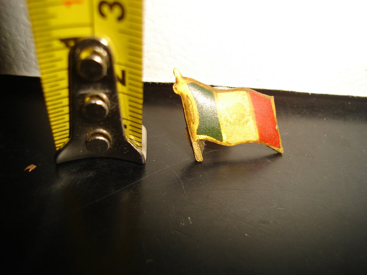 A2- Antiguo Pin Bandera De México Ondeando - 60'S - 70'S