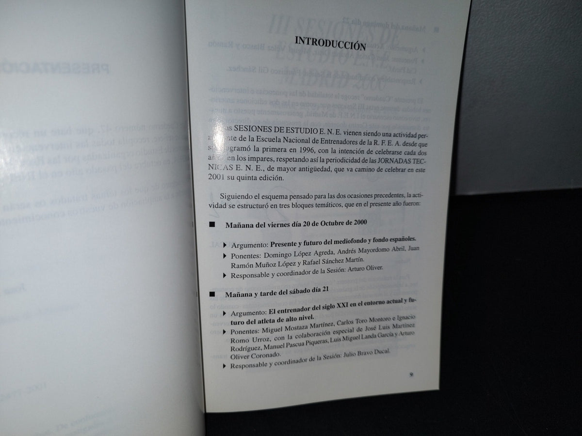 38- Cuadernos De Atletismo No. 47. Iii Sesiones De Estudio E.N.E. - Madrid, Octubre 2000