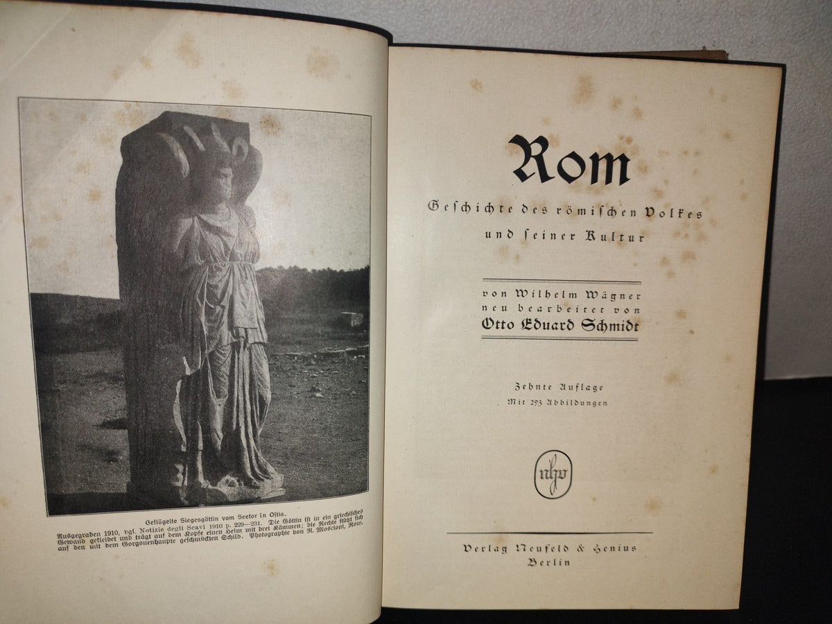 128- Alemán. Roma. Rom. Geschichte Des Römischen Volkes Un Seiner Kultur - Wägner/Schmidt - 1923
