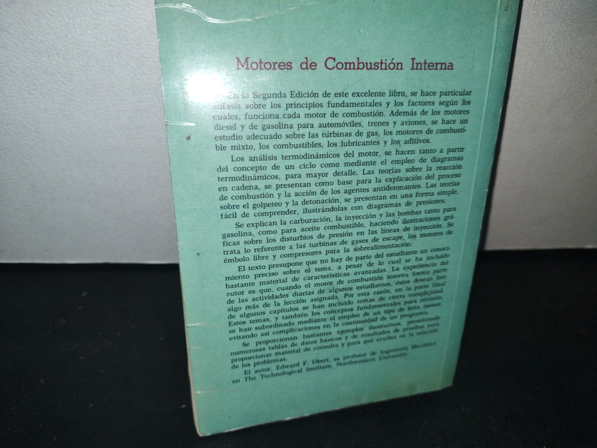 30- Motores De Combustión Interna. Análisis Y Aplicaciones - Edward F. Obert - 1982