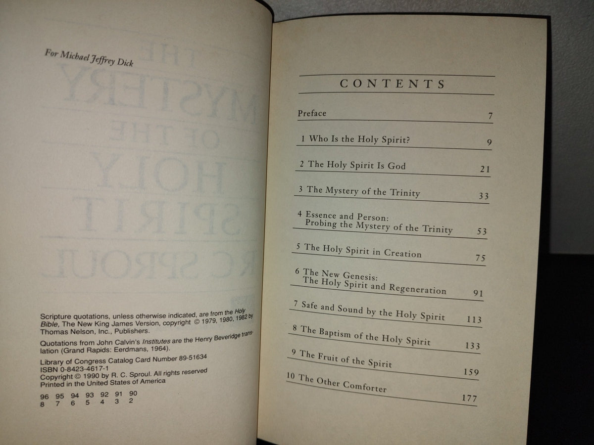 153- The Mystery Of The Holy Spirit - Rc Sproul - Tyndale House Publishers, Inc. - 1982
