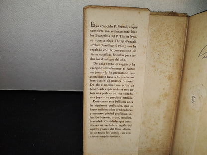 64- Perlas Evangélicas. Homilias Para Todos Los Domingos Del Año - Mons. Pietro Pezzali - 1958