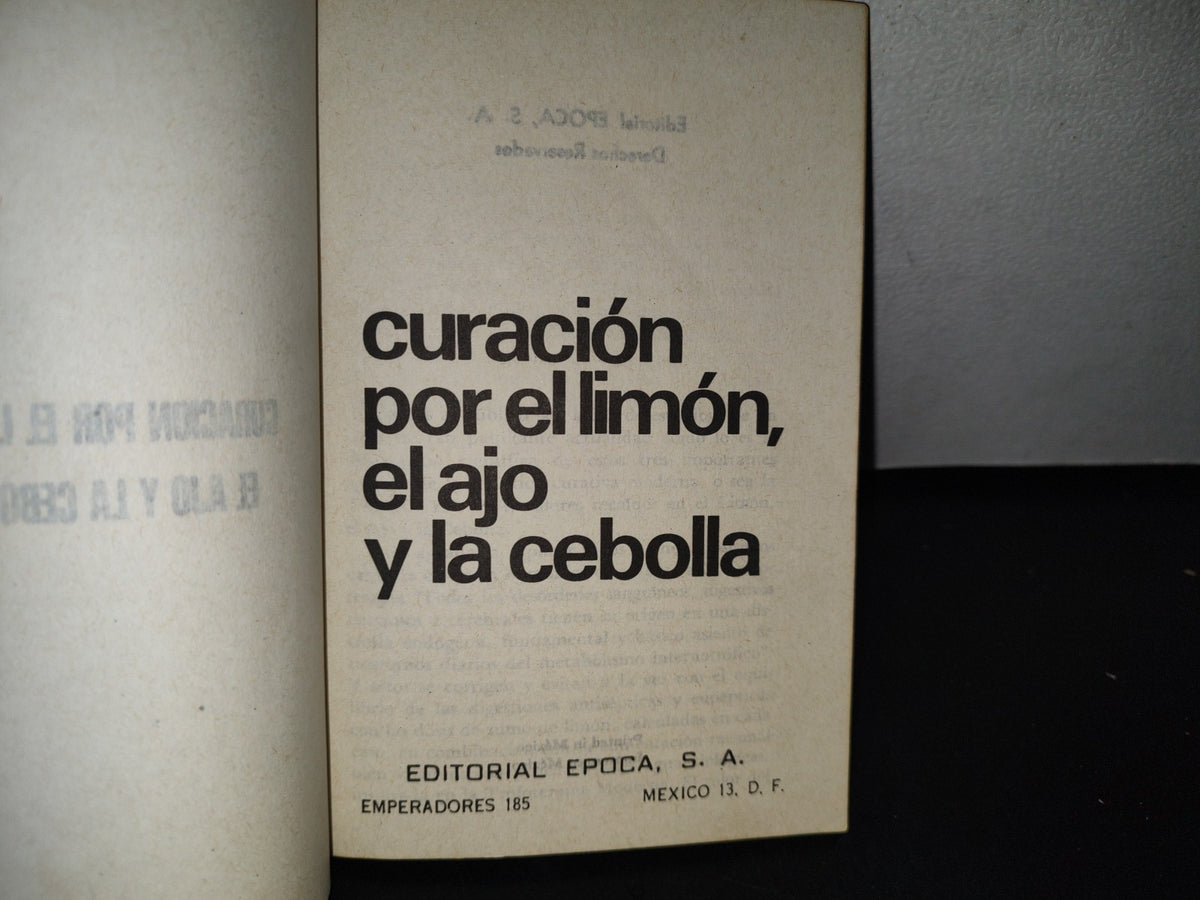 92- Curación Por El Limón, El Ajo Y La Cebolla - N. Capo