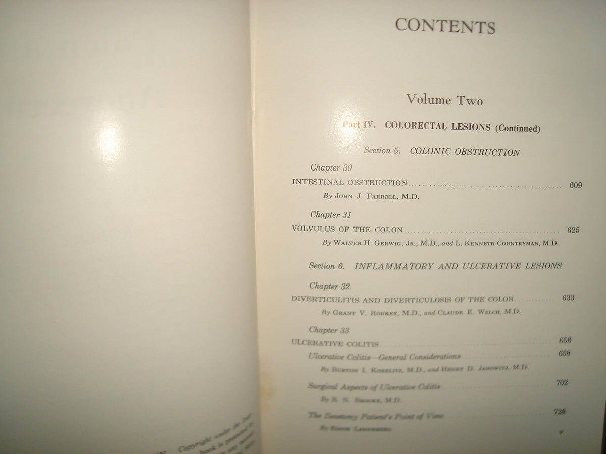160- Enfermedades Del Colon / Diseases Of The Colon And Anorrectum. Vol. Two -Robert Turell - W. B. Saunders Company, 1959