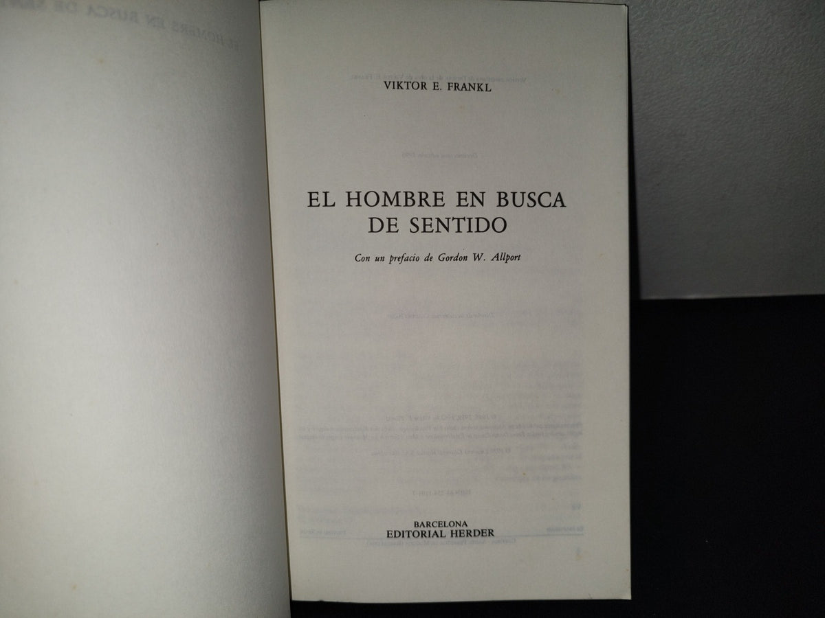 158- El Hombre En Busca De Sentido - Viktor E. Frankl