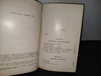32- Introducción Al Teatro - Frank M. Whiting - Primera Edición 1972