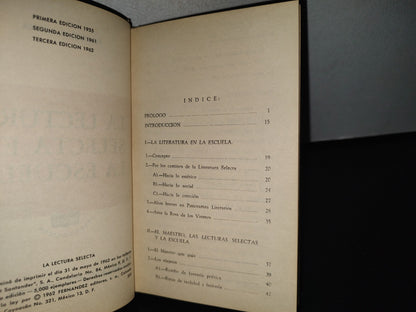 80- La Lectura Selecta En La Escuela - Fernández Editores - 1962