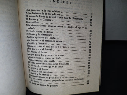 92- Curación Por El Limón, El Ajo Y La Cebolla - N. Capo, Editorial Época, S. A.