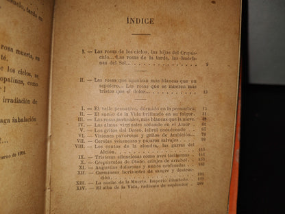 63- Las Rosas De La Tarde... - Vargas Vila - Librería De La Vda. De Ch. Bouret, 1909