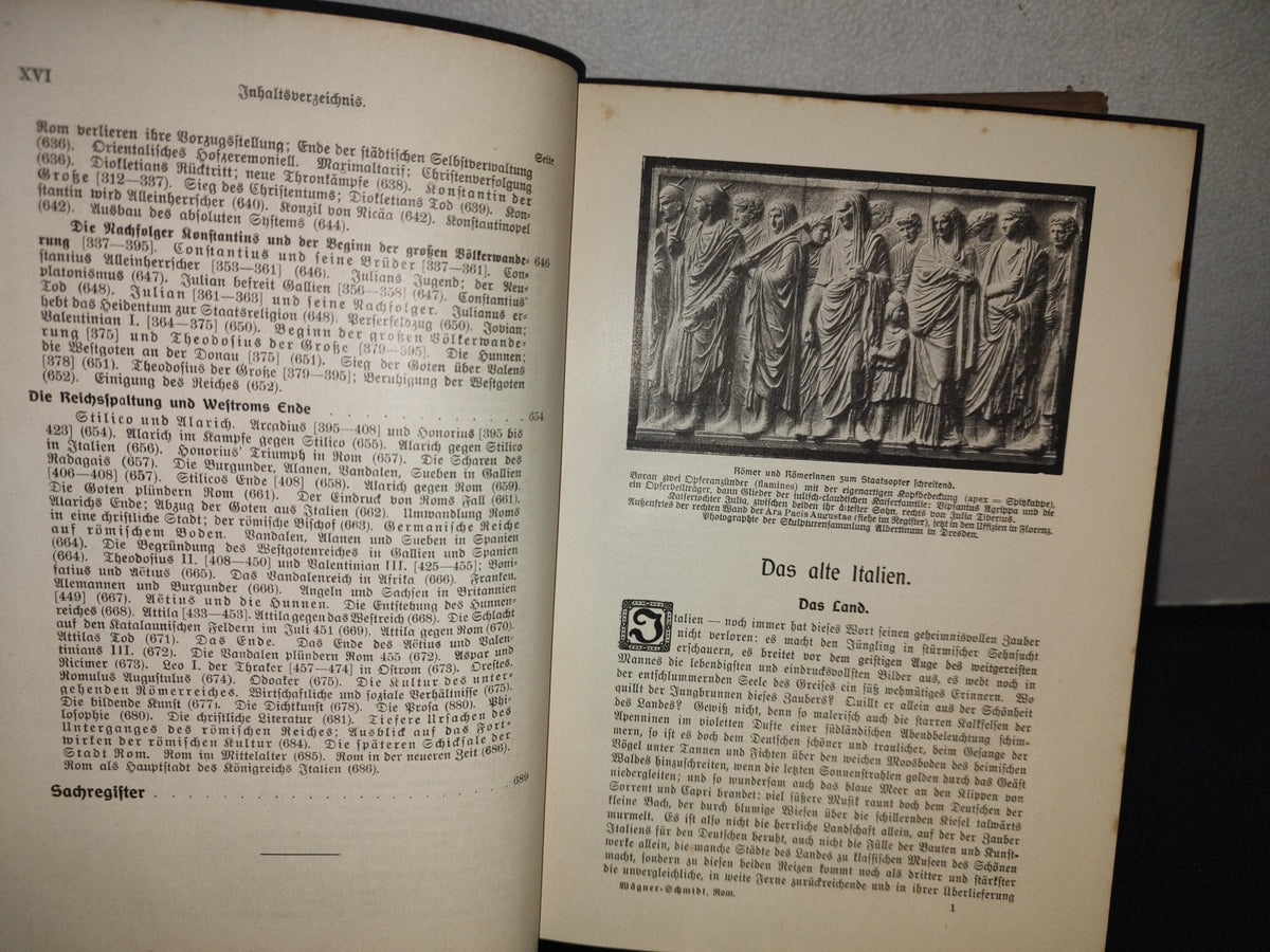 128- Alemán. Roma. Rom. Geschichte Des Römischen Volkes Un Seiner Kultur - Wägner/Schmidt - 1923
