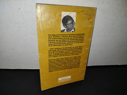 180- Unamuno Y La Educación. Antología De Mauricio Robert Díaz - Primera Edición 1985