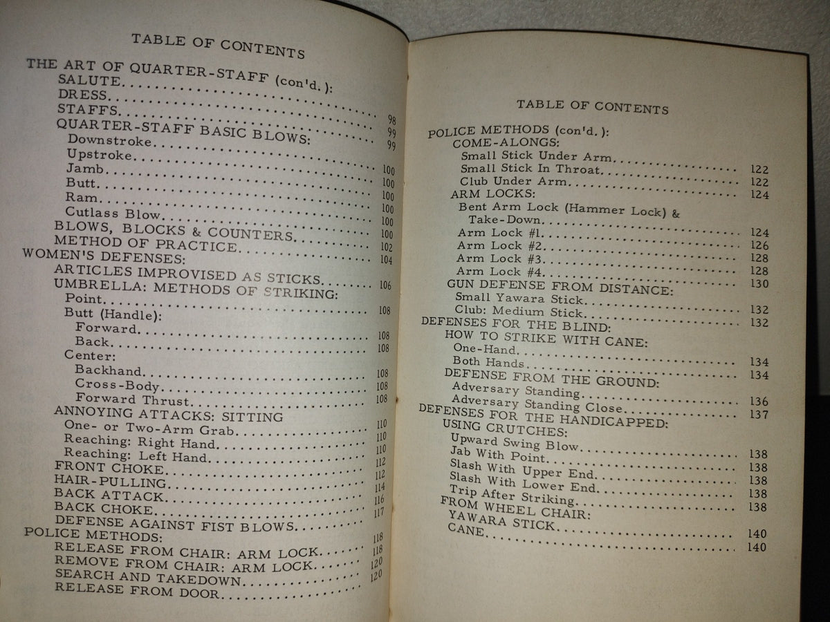 197- Stick Fighting For Self-Defense: Yawara, Aikido, Cane, Police Club, Quarter-Staff By Bruce Tegner - First Edition, January 1966