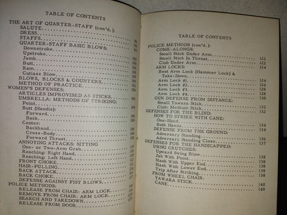 197- Stick Fighting For Self-Defense: Yawara, Aikido, Cane, Police Club, Quarter-Staff By Bruce Tegner - First Edition, January 1966