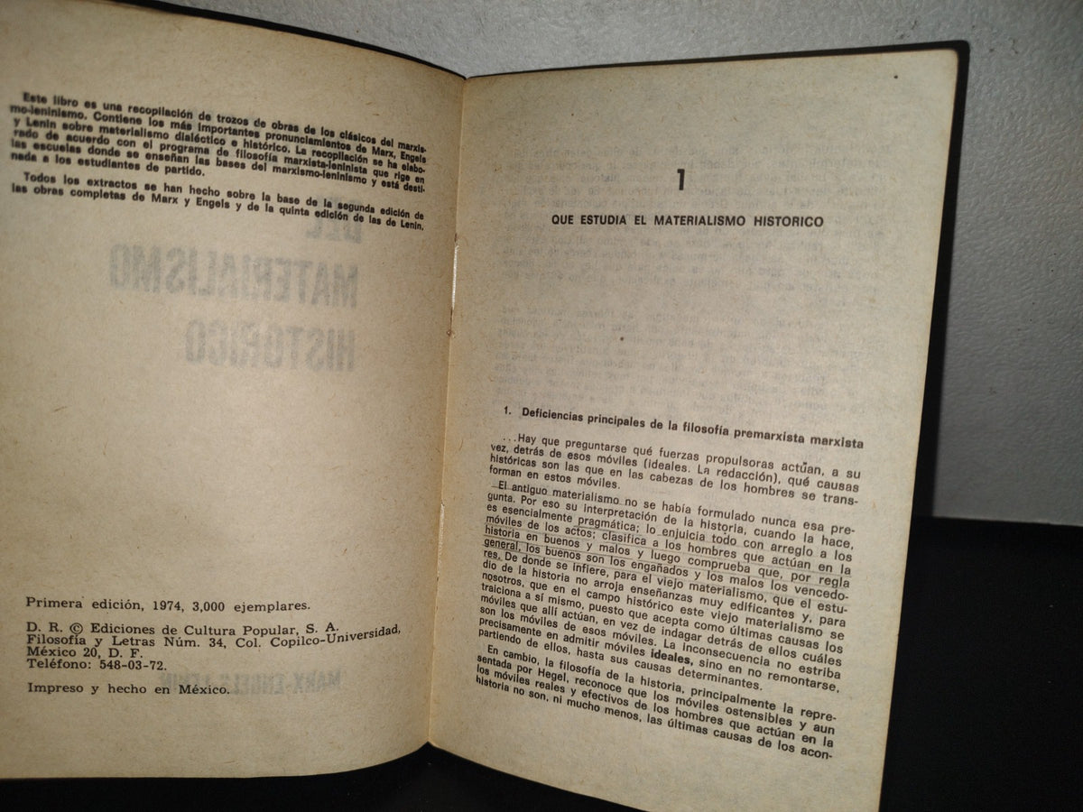 96- Antología Del Materialismo Histórico - Biblioteca Marx-Engels - 1A. Ed. 1974
