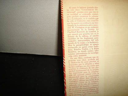 167- La Telepatía. Hechos-Teoría-Implicaciones - Wately Carington - Editorial Dedalo