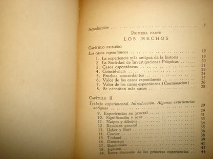 167- La Telepatía. Hechos-Teoría-Implicaciones - Wately Carington - Editorial Dedalo