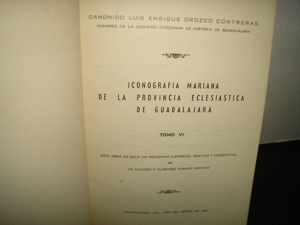 20- Iconografía Mariana De La Provincia Eclesiástica De Guadalajara. Tomo VI - 1981