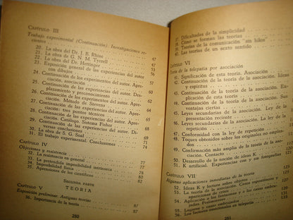 167- La Telepatía. Hechos-Teoría-Implicaciones - Wately Carington - Editorial Dedalo