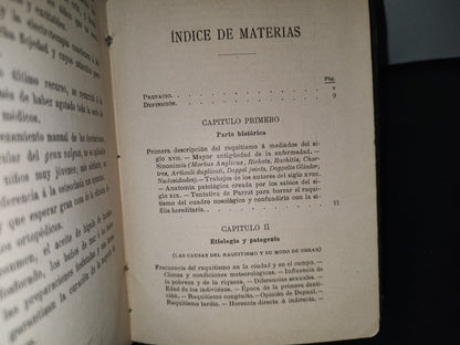 60- El Raquitismo - J. Comby - Barcelona. Espasa Y A Editores, 1895