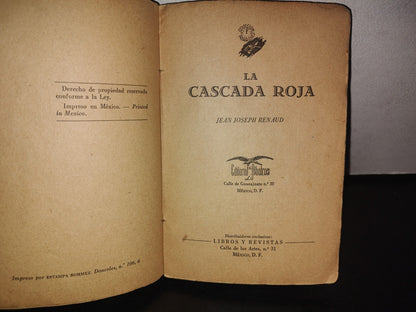 96- La Cascada Roja - Jean Joseph Renaud - Editorial Albatros, Colección Media Noche - 50'S