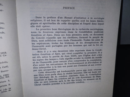 212- Manuel D'Initiation À La Sociologie - Religieuse - Joseph Laloux - 1967