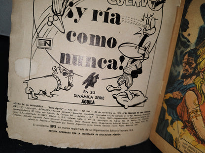 179- Joyas De La Mitología Presenta: ”El Fracaso De Una Venganza” Año Xiii, No. 342, Noviembre 1975