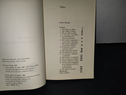 166- Crimen Delicioso. Historia Real Del Relato Policíaco - Ernest Mandel - Universidad Nacional Autónoma De México, 1A. Ed. 1986
