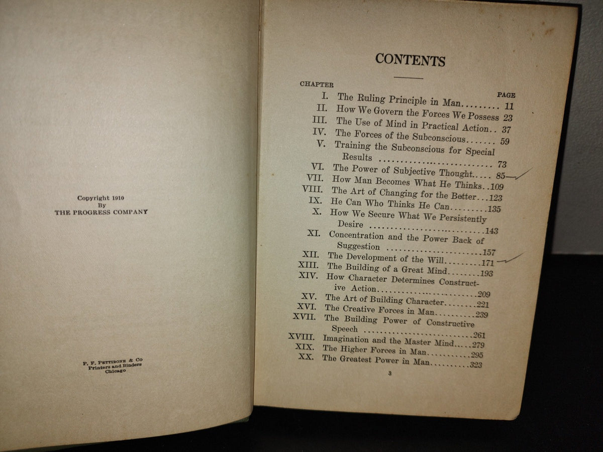 153- Your Forces And How To Use Them. Christian D. Larson. The Progress Company, Chicago 1st Ed 1910