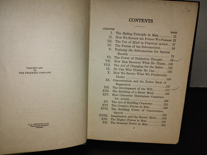 153- Your Forces And How To Use Them. Christian D. Larson. The Progress Company, Chicago 1st Ed 1910