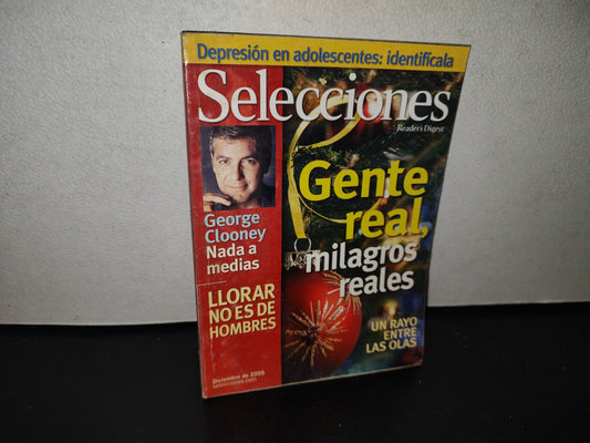 118- Revista Selecciones. George Clooney, Gente Real, Milagros Reales - Diciembre 2005
