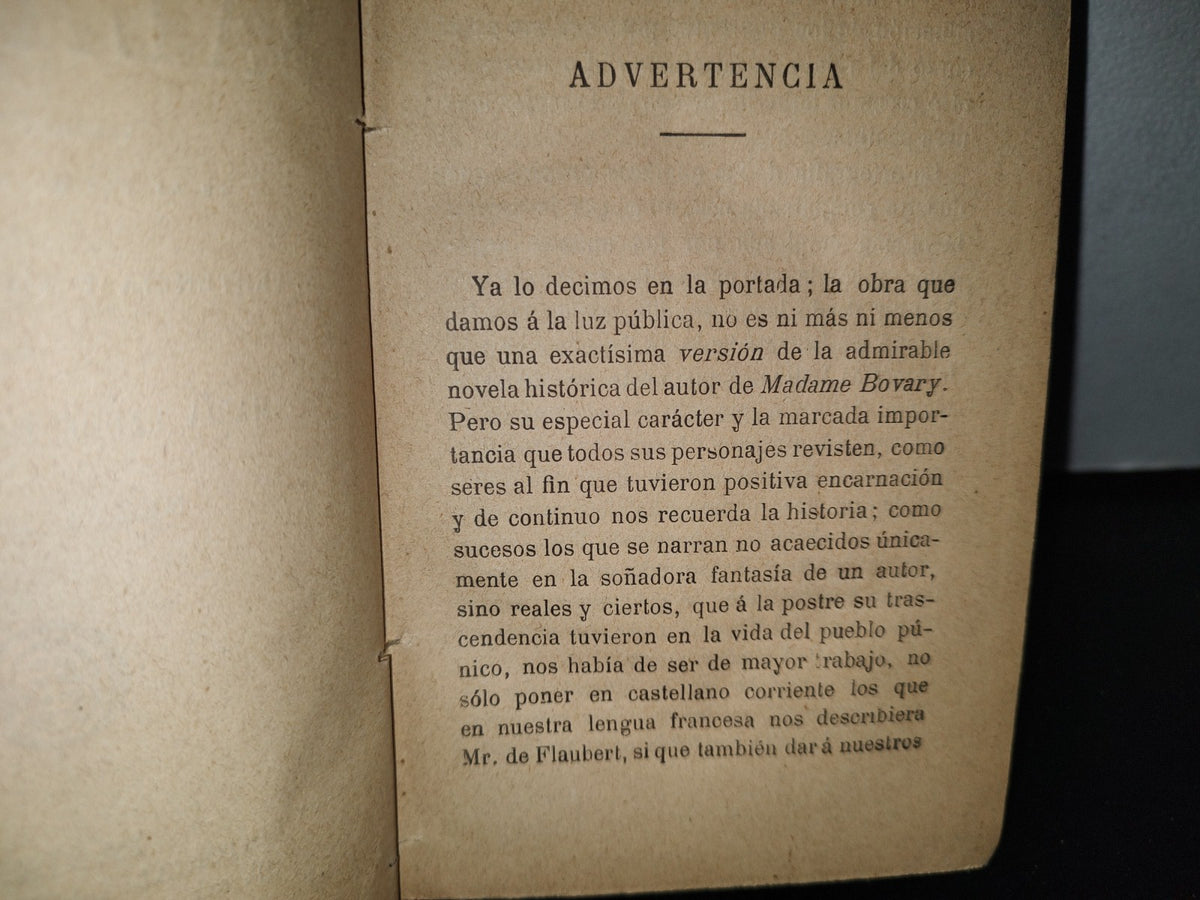 64- Salammbó - Gustavo Flaubert. París, Casa Editorial Garnier Hermanos, 1921