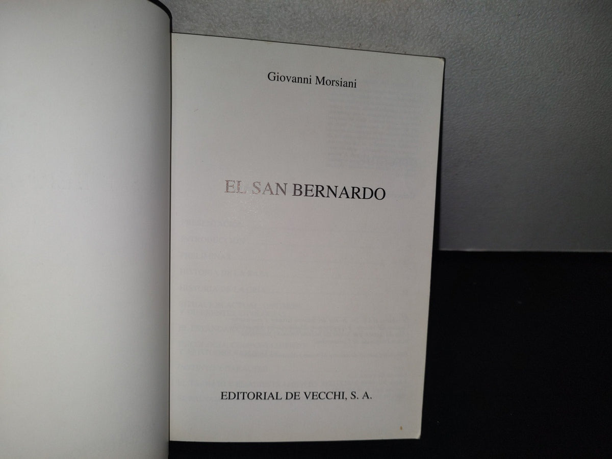 84- Perros De Raza. El San Bernardo - Giovanni Morsiani - Editorialde Vecchi