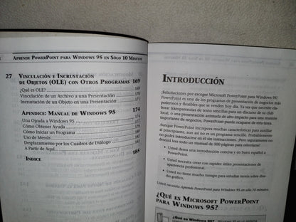 202- Aprende PowerPoint Para Windows 95 En Sólo 10 Minutos - Joe Kraynak Y Faithe Wempen