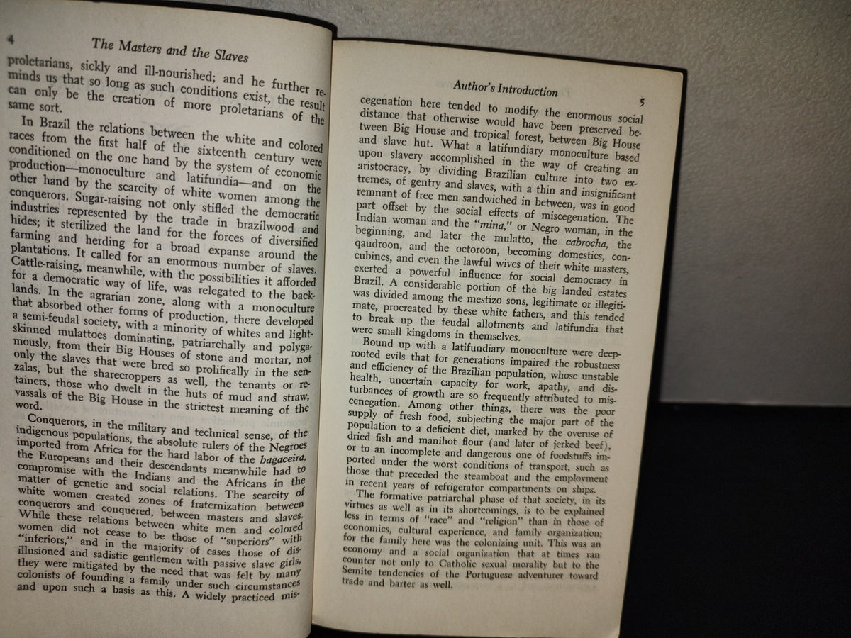 209- The Masters And The Slayers. A Study In The Development Of Brazilian Civilization. G. Freyre
