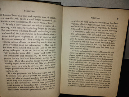 153- Your Forces And How To Use Them. Christian D. Larson. The Progress Company, Chicago 1st Ed 1910